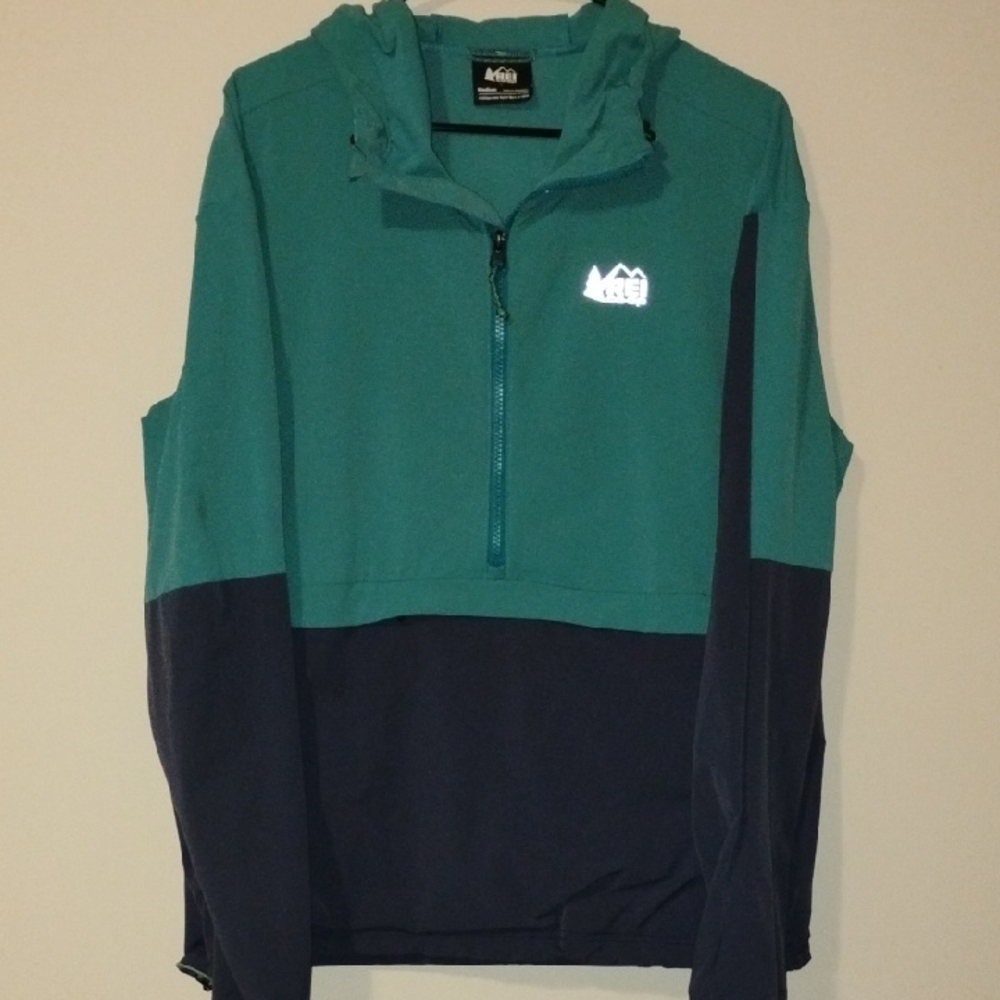 REI Teal and Black Outdoor Pullover